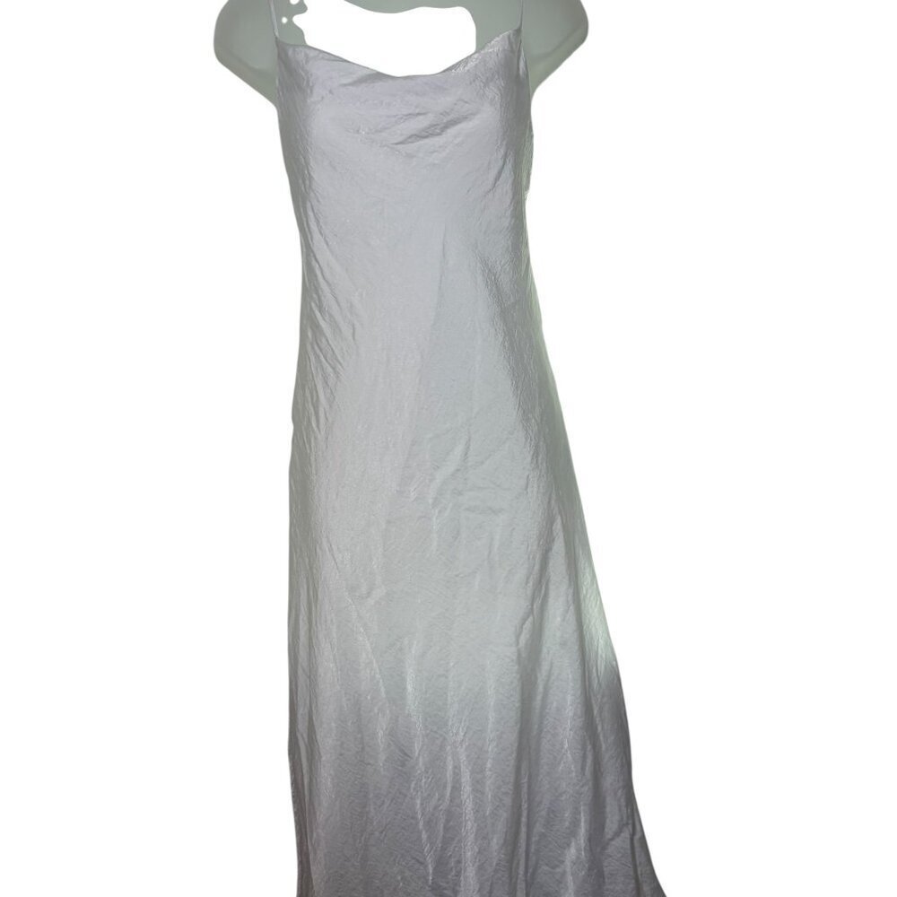 Resa White Cowl Neck Midi Dress XS - Picture 4 of 6